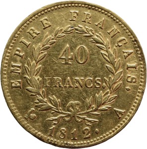 40 Francs France 1812 A Napaleon I