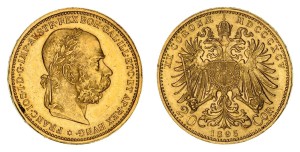20 Corona Austria 1895 MS 62 NGC
