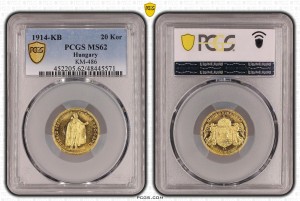 20 Korona 1914-KB MS62