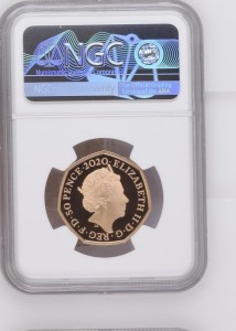 2020 Gold 50 Pence Winnie the Pooh Proof Piedfort NGC PF 69 ULTRA CAMEO