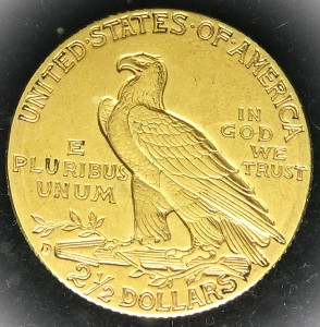 2½ Dollars "Indian Head - Quarter Eagle" 1914-D
