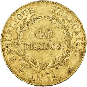 40 Francs France AN12 A Bonaparte Premier Consul