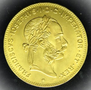 4 Florins/10 Francs (4 Gulden) Austria Restrike 1892