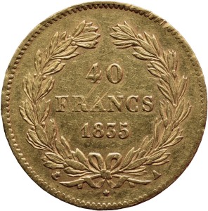 40 Francs France 1835 A Louis-Philippe I